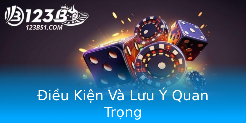 Điều Kiện Và Lưu Ý Quan Trọng Điều Kiện Và Lưu Ý Quan Trọng